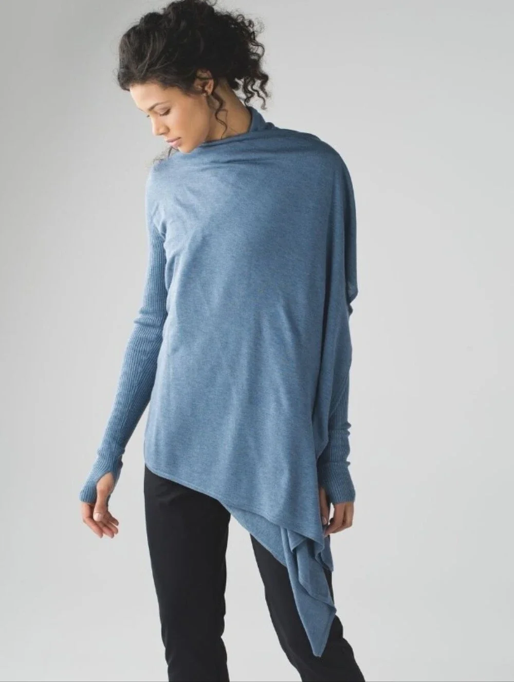 Lululemon Universal Wrap Heathered Blue Cardigan Size M/L